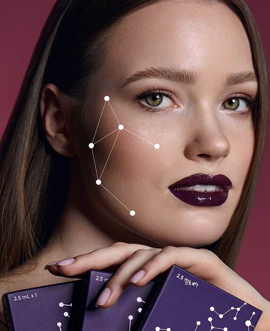 Facial remodeling illustration