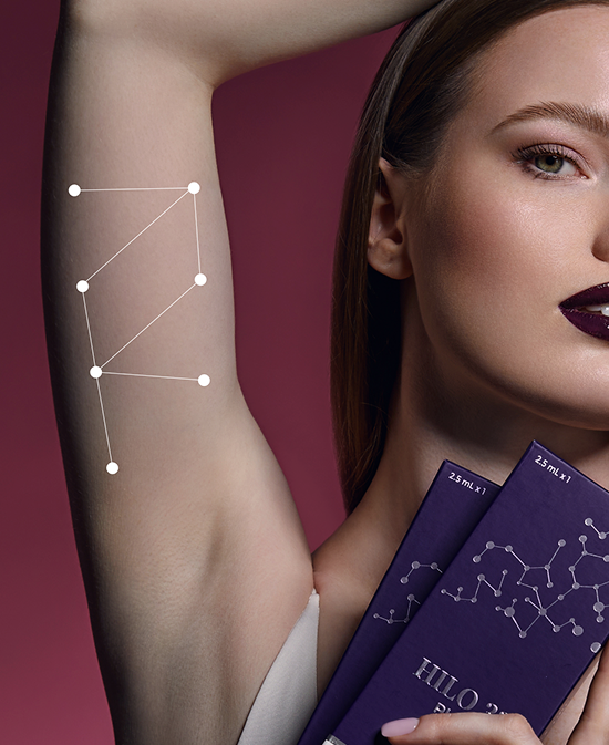 Image illustrating inner arm treatment results or procedure